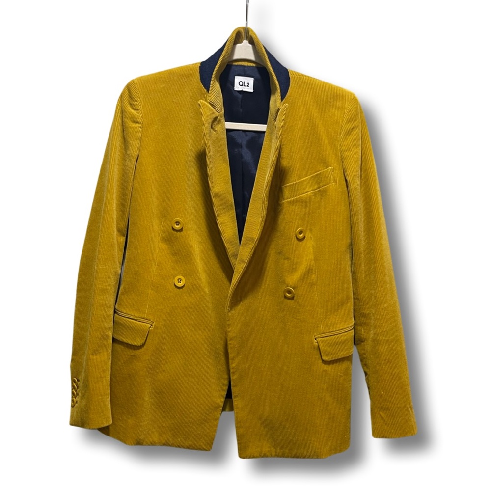 QL2 Bice Jacket, Mustard Corduroy, Size 40